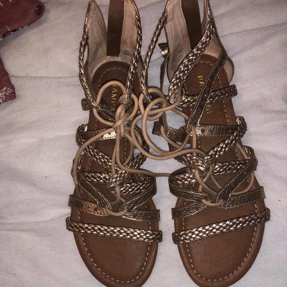 Gold sandals